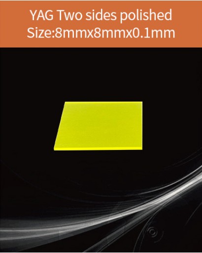 YAG Ce scintillator, YAG Ce crystal, Ce doped YAG scintillator, Scintillation YAG Ce, YAG Ce  8x8x0.1mm